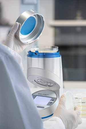 interface between air sampler and environmental monitoring software